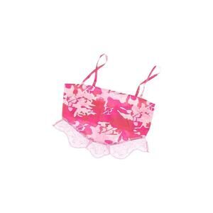 Heaven by Marc Jacobs Blumarine Pink Camo Bandana Lace Top SZ S DS